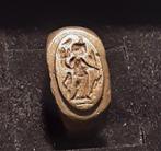 Romeinse zegelring Fortuna, 100-300 n.Chr., Ophalen of Verzenden, Brons