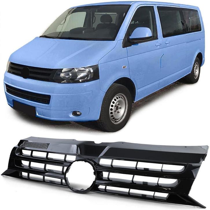 Grill Zwart Glans 09 / 15 Geschikt voor Vw Transporter T5, Auto diversen, Tuning en Styling, Ophalen of Verzenden