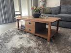 Salontafel oud teak landelijk sober, Ophalen, 100 tot 150 cm, Landelijk sober, Teakhout