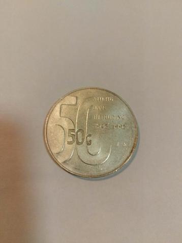 Zilveren 50 Gulden - 50 Jaar Bevrijding beschikbaar voor biedingen