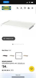 ikea pax uittrekbare plank KOMPLEMENT, Zo goed als nieuw, Minder dan 100 cm, 50 tot 75 cm, 50 tot 100 cm