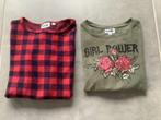 Maat 152 BIZZY, 2 leuke truitjes / Longsleeves, Meisje, Ophalen of Verzenden, Zo goed als nieuw, Shirt of Longsleeve