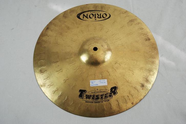 Orion Twister crash medium 1145gr 16 inch  <24241733>, Muziek en Instrumenten, Instrumenten | Onderdelen, Gebruikt, Drums of Percussie