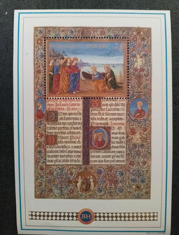 Postzegel met middeleeuwse illustratie beschikbaar voor biedingen