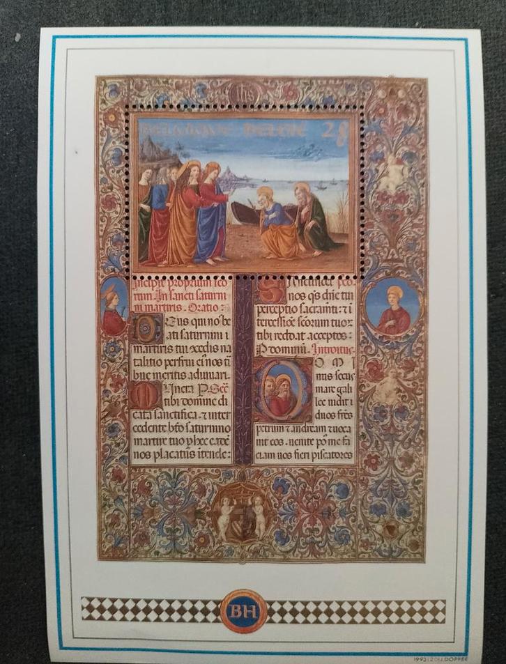 Postzegel met middeleeuwse illustratie, Postzegels en Munten, Postzegels | Thematische zegels, Ophalen of Verzenden