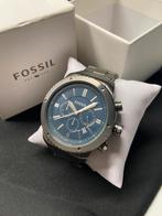 Fossil BQ1726 Chronograph compleet in doos, Zwart, Fossil, Ophalen of Verzenden, Zo goed als nieuw