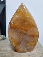 Organische vlam van Bergkristal met limoniet, golden healer, Sieraden, Tassen en Uiterlijk, Edelstenen, Ophalen of Verzenden, Nieuw