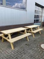 Robuuste picknicktafels, Ophalen, Nieuw, Rechthoekig, Hout