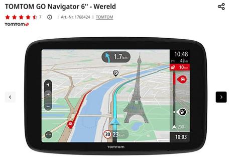 2025 tomtom go navigator 6'' - wereld met beschermtas / top!, Auto diversen, Autonavigatie, Zo goed als nieuw, Ophalen of Verzenden