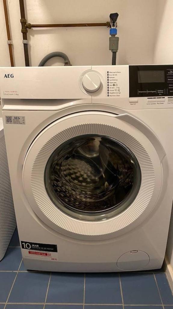 AEG LR73842 wasmachine, Witgoed en Apparatuur, Wasmachines, Gebruikt, Voorlader, 8 tot 10 kg, 85 tot 90 cm, 1200 tot 1600 toeren
