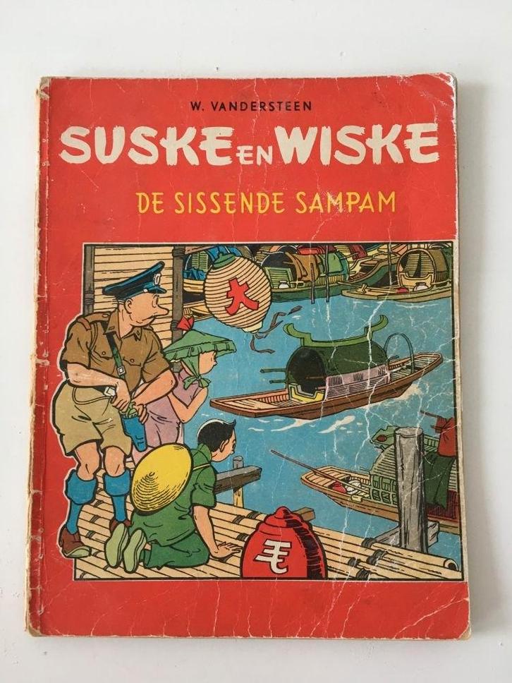 Suske en Wiske 49 - De sissende sampam - 1963 - 1e druk, Boeken, Stripboeken, Gelezen, Eén stripboek, Ophalen of Verzenden