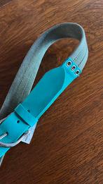 Leer/katoen riem. Mint groen. 85-90. Nieuw, Mexx, 3 tot 5 cm, Echt leder, Nieuw