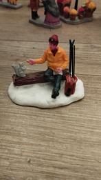 Kerstdorp man op boomstronk, Ophalen of Verzenden, Zo goed als nieuw