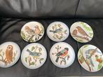 Wandbord vogels 7 stuks., Antiek en Kunst, Antiek | Wandborden en Tegels, Ophalen of Verzenden