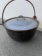 Cauldron / heksenketel 34 doorsnee 19 hoog, Antiek en Kunst, Antiek | Emaille, Ophalen