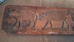 Brocante houten speculaasplank dieren vrouw man, Antiek en Kunst, Curiosa en Brocante, Ophalen of Verzenden