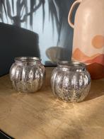 Zilveren theelichthouder, Overige materialen, Overige kleuren, Ophalen of Verzenden, Zo goed als nieuw