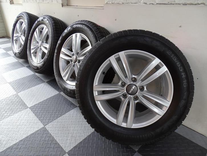 Set MAK Audi Q3 VW Tiguan LMV 215/65 16 Continental Winter, Auto-onderdelen, Banden en Velgen, Banden en Velgen, Winterbanden