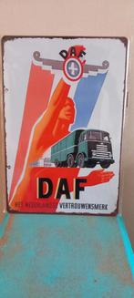 DAF Blikken Bord 20x30 cm - Vintage Reclame, Ophalen of Verzenden, Nieuw, Reclamebord
