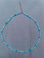 Rocailles choker ketting, Sieraden, Tassen en Uiterlijk, Overige materialen, Verstelbaar, Blauw, Nieuw