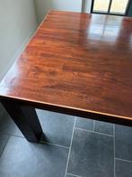 Modern landelijke eettafel met teakhouten look, Huis en Inrichting, Gebruikt, 100 tot 150 cm, Modern landelijk, 200 cm of meer