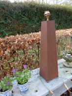 lamp poot hoogte 73 cm corten-achtige uitstraling, Huis en Inrichting, Lampen | Vloerlampen, Ophalen, Gebruikt, Metaal, Minder dan 100 cm