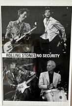 MP715A  Rolling Stones No Security Tour Poster (zw/wit) €50, Ophalen, Rechthoekig Staand, Met lijst, Zo goed als nieuw
