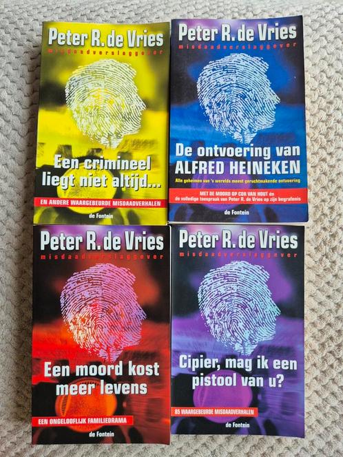 Peter R. de Vries - 4 Misdaadboeken, Boeken, Detectives, Zo goed als nieuw, Tv-bewerking, Ophalen of Verzenden