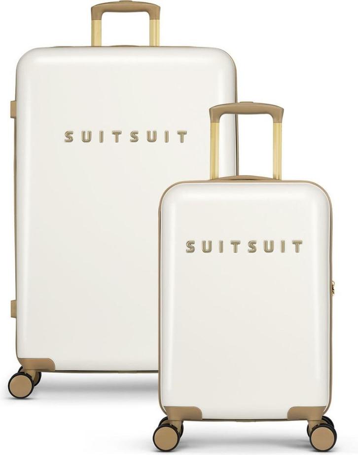 ✅ SUITSUIT Fusion White Swan Duo Set (55/76 cm) - NIEUW, Sieraden, Tassen en Uiterlijk, Koffers, Nieuw, Hard kunststof, 70 cm of meer