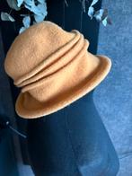 Seeberger mooie okergele wollen cloche one size ZGAN, Ophalen of Verzenden, Zo goed als nieuw, One size fits all, Hoed