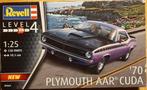 Revell '70 Plymouth AAR Cuda Bouwdoos Schaal 1:25, Hobby en Vrije tijd, Modelbouw | Auto's en Voertuigen, Auto, Nieuw, Ophalen of Verzenden