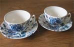 Twee kop en schotels Johnson Bros Rose Chintz Blue, Ophalen of Verzenden, Zo goed als nieuw, Bord(en), Overige stijlen