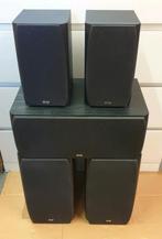 Elac speaker set 5-delig bs-53 , cc-51 , bs-52, Audio, Tv en Foto, Luidsprekers, Gebruikt, 60 tot 120 watt, Surroundset zonder subwoofer
