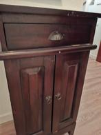 Houten kastje met lade en deuren, Huis en Inrichting, Kasten | Buffetkasten, Minder dan 50 cm, Gebruikt, Met deur(en), Ophalen of Verzenden