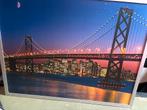 Schilderij San Francisco Bay Bridge, Ophalen, Gebruikt, 100 tot 125 cm, Foto of Poster