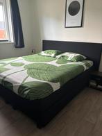 GRATIS tweepersoons boxpring 180x200, Huis en Inrichting, Slaapkamer | Boxsprings, Ophalen, Gebruikt, Zwart, Tweepersoons