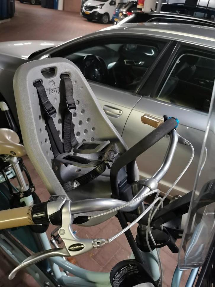 Fietstoeltje Tule Yepp mini met windscherm, Fietsen en Brommers, Fietsaccessoires | Fietsstoeltjes, Zo goed als nieuw, Voorzitje