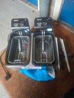 Friteuse, Witgoed en Apparatuur, Frituurpannen, 4 liter of meer, Ophalen of Verzenden, Zo goed als nieuw, Duo-friteuse