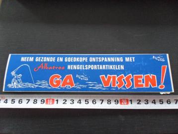 sticker Albatros Ga Vissen !  hengelsport artikelen  beschikbaar voor biedingen