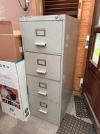 Retro metalen archiefkast, Ophalen, Gebruikt, 25 tot 50 cm, 100 tot 150 cm