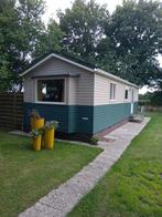 Chalet kleur groen crème kleurig de maten zijn 10 / 3.4 mete, Caravans en Kamperen, Stacaravans, Tot en met 4