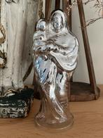 Grote zilverglas Maria met kindje Jezus Kerst armeluizilver, Antiek en Kunst, Ophalen of Verzenden