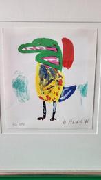 Zeefdruk Jurjen de Haan 'Vogel', Ophalen