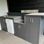 Buitenkeuken met gootsteen en koelkast, Tuin en Terras, Buitenkeukens, Ophalen, Maatwerk, Gebruikt, Vrijstaand
