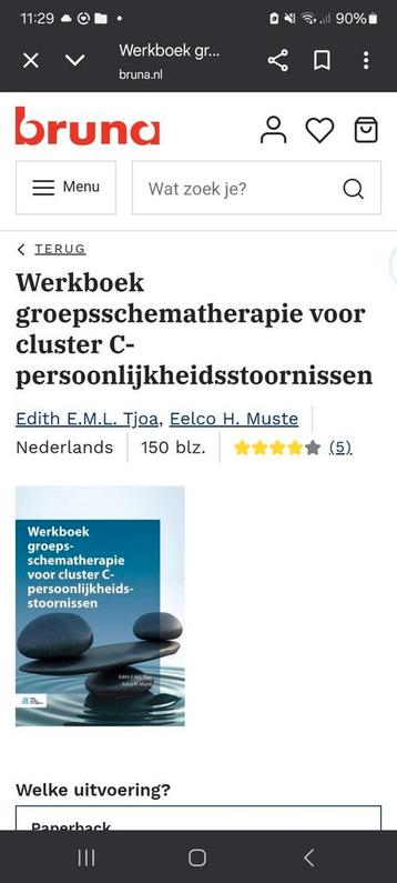 Nieuw werkboek schematherapie beschikbaar voor biedingen