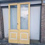 Oude set ensuite scharnier deuren uit pand 1895, Gebruikt, Deurkozijn, Hout, Ophalen