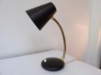 Fifties Bureaulamp, zwart/messing, Antiek en Kunst, Antiek | Lampen, Ophalen of Verzenden