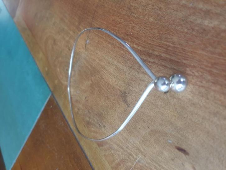 Spang, designer ontwerp., Sieraden, Tassen en Uiterlijk, Kettingen, Gebruikt, Overige materialen, Zilver, Ophalen of Verzenden