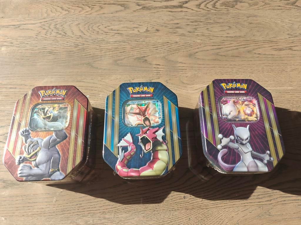 Pokemon Triple Power Tins 2016 sealed Tins !, Ophalen of Verzenden, Nieuw, Boosterbox, Foil