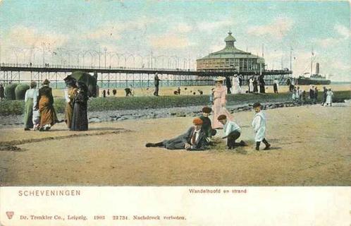 (301-046-021) Scheveningen Wandelhoofd en Strand, Verzamelen, Ansichtkaarten | Nederland, Zuid-Holland, Verzenden
